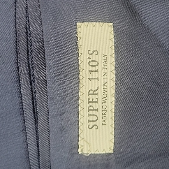 Jack Victor Conway SPJ Gray & blue plaid Super 110's - Picture 4 of 7